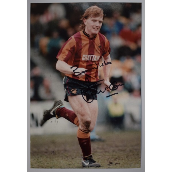 Stuart McCall Signed Autograph 12x8 Photo Photograph Bradford City Football COA AFTAL Perfect Gift Memorabilia		
