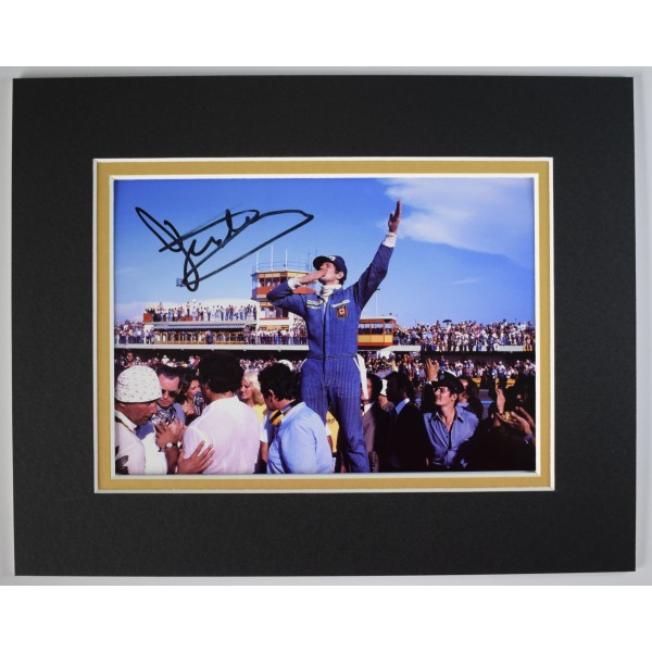 Jody Scheckter Signed Autograph 10x8 photo display Formula 1 racing F1 COA AFTAL Perfect Gift Memorabilia	