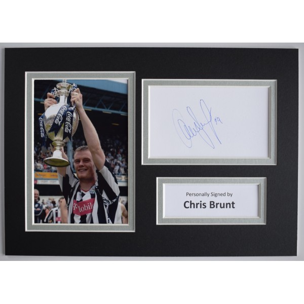 Chris Brunt Signed Autograph A4 photo display West Bromwich Albion Football COA AFTAL Perfect Gift Memorabilia	