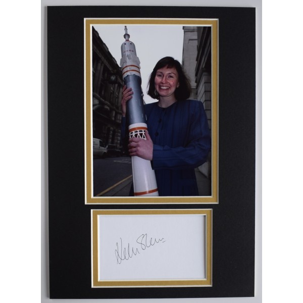 Helen Sharman Signed Autograph A4 photo display MIR Space Station COA AFTAL Perfect Gift Memorabilia	