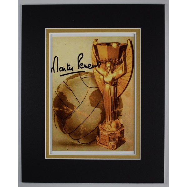 Martin Peters Signed Autograph 10x8 photo display England World Cup 1966 AFTAL Perfect Gift Memorabilia		