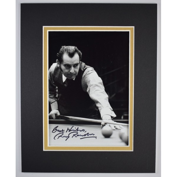 Ray Reardon Signed Autograph 10x8 photo display Snooker Sport COA AFTAL Perfect Gift Memorabilia		