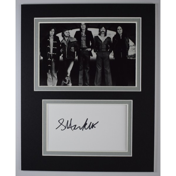 Steve Hackett Signed Autograph 10x8 photo display Genesis Music COA AFTAL Perfect Gift Memorabilia		