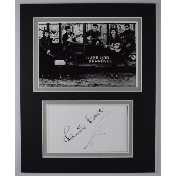 Pete Best Signed Autograph 10x8 photo display Beatles Drums Music COA AFTAL Perfect Gift Memorabilia		
