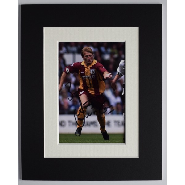 Stuart McCall Signed Autograph 10x8 photo display Bradford City Football AFTAL Perfect Gift Memorabilia	