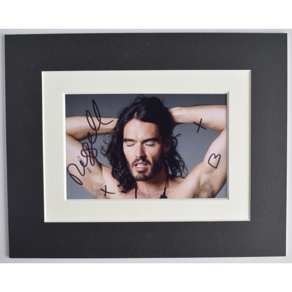 Russell Brand Signed Autograph 10x8 photo display Comedy Film TV Actor COA AFTAL Perfect Gift Memorabilia	