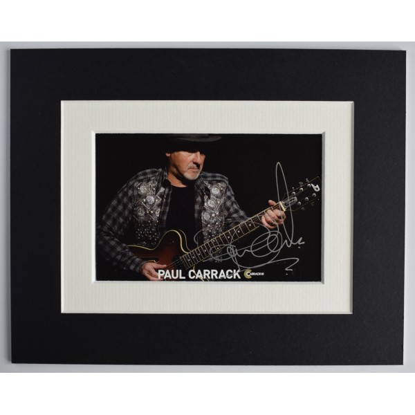 Paul Carrack Signed Autograph 10x8 photo display Music Mike Mechanics COA AFTAL Perfect Gift Memorabilia	