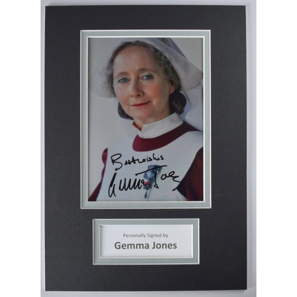 Gemma Jones Signed Autograph A4 photo display Harry Potter Film COA AFTAL Perfect Gift Memorabilia		