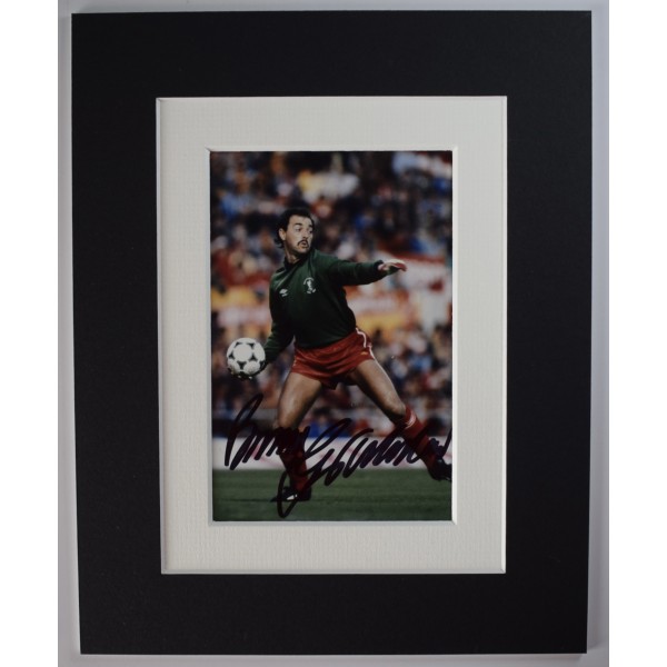 Bruce Grobbelaar Signed Autograph 10x8 photo display Liverpool Football AFTAL Perfect Gift Memorabilia	