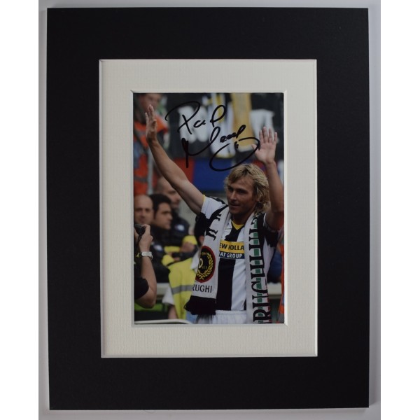 Pavel Nedved Signed Autograph 10x8 photo display Juventus Football COA AFTAL Perfect Gift Memorabilia	