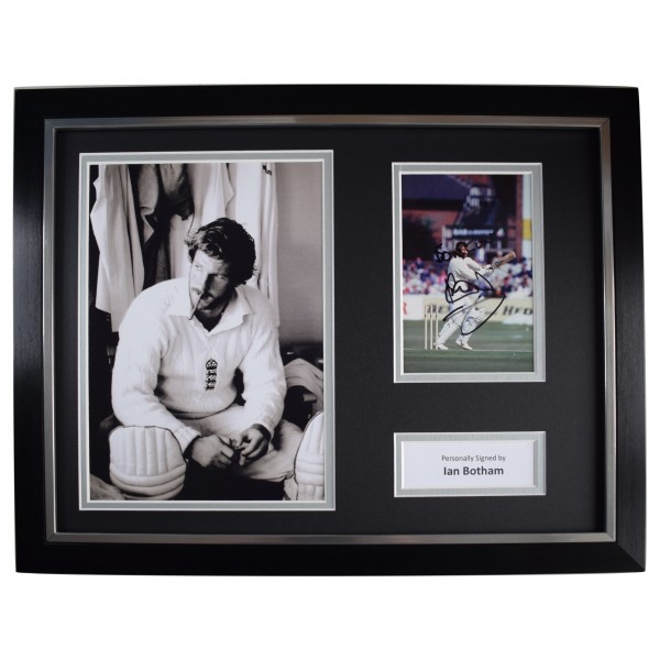 Ian Botham Signed Autograph framed 16x12 photo display England Cricket Ashes COA AFTAL Perfect Gift Memorabilia		