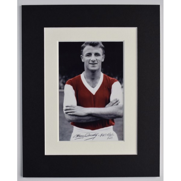 Tommy Docherty Signed Autograph 10x8 photo display Arsenal Football COA AFTAL Perfect Gift Memorabilia		