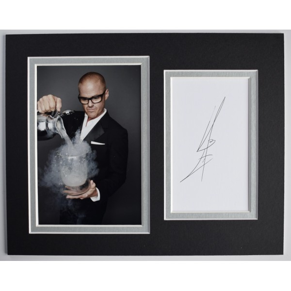 Heston Blumenthal Signed Autograph 10x8 photo display TV Chef Fat Duck COA AFTAL Perfect Gift Memorabilia	