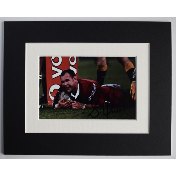 Scott Quinnell Signed Autograph 10x8 photo display Wales Rugby Union COA AFTAL Perfect Gift Memorabilia		