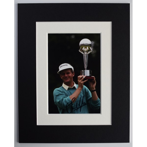 Sandy Lyle Signed Autograph 10x8 photo display Golf Sport Open Ryder Cup AFTAL Perfect Gift Memorabilia		
