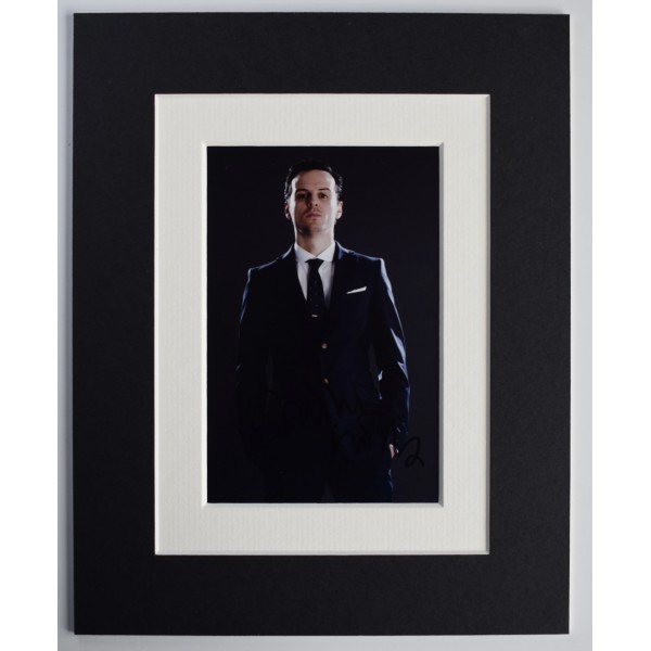 Andrew Scott Signed Autograph 10x8 photo display Sherlock TV Actor COA AFTAL Perfect Gift Memorabilia	