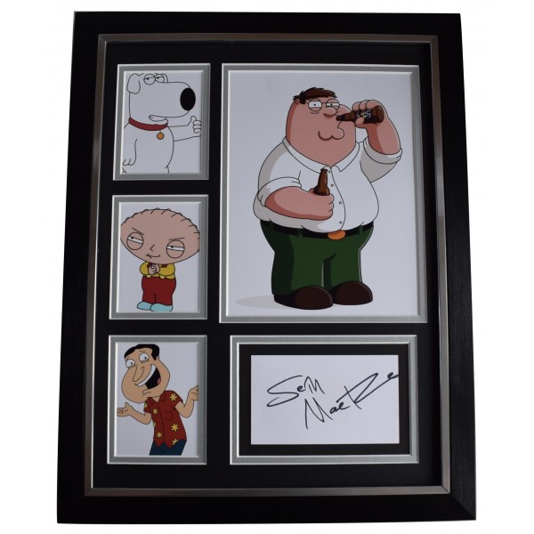 Seth MacFarlane Signed Autograph framed 16x12 photo display Family Guy COA AFTAL Perfect Gift Memorabilia		