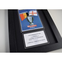 1978 European Cup Final Liverpool Football A4 Photo Programme Display Framed Perfect Gift