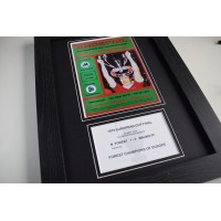 1979 European Cup Final Nottingham Forest A4 Photo Programme Display Framed Perfect Gift