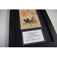 1980 European Cup Final Nottingham Forest A4 Photo Programme Display Framed Perfect Gift