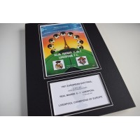 1981 European Cup Final Liverpool Football A4 Photo Programme Display Gift Perfect Gift