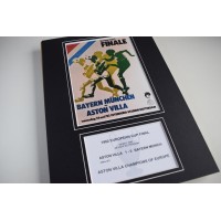 1982 European Cup Final Aston Villa Football A4 Photo Programme Display Perfect Gift