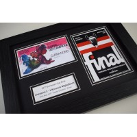 1977 European Cup Final Liverpool Football A4 Photo Programme & Ticket Display Framed Perfect Gift