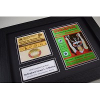 1979 European Cup Final Nottingham Forest A4 Photo Programme & Ticket Display Framed Perfect Gift