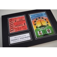 1981 European Cup Final Liverpool Football A4 Photo Programme & Ticket Display Gift Perfect Gift