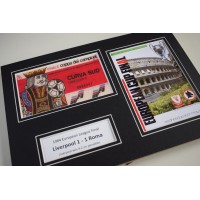 1984 European Cup Final Liverpool Football A4 Photo Programme & Ticket Display Perfect Gift