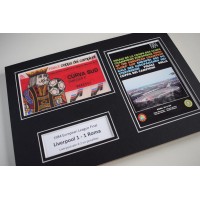 1984 European Cup Final Liverpool Football A4 Photo Programme & Ticket Display Perfect Gift