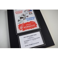 1963 ECWC Final Tottenham Hotspur Spurs A4 Photo Programme Display Perfect Gift