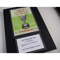 1965 ECWC European Cup Final West ham Utd A4 Photo Programme Display Perfect Gift