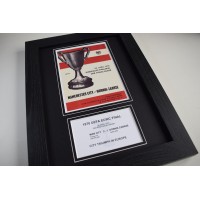 1970 ECWC Final Manchester City A4 Photo Programme Display Football Framed Perfect Gift