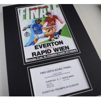 1985 ECWC Final Everton A4 Photo Programme Display Football Perfect Gift