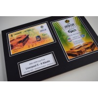 2001 UEFA Cup Final Liverpool LFC A4 Photo Programme & Ticket Display Perfect Gift