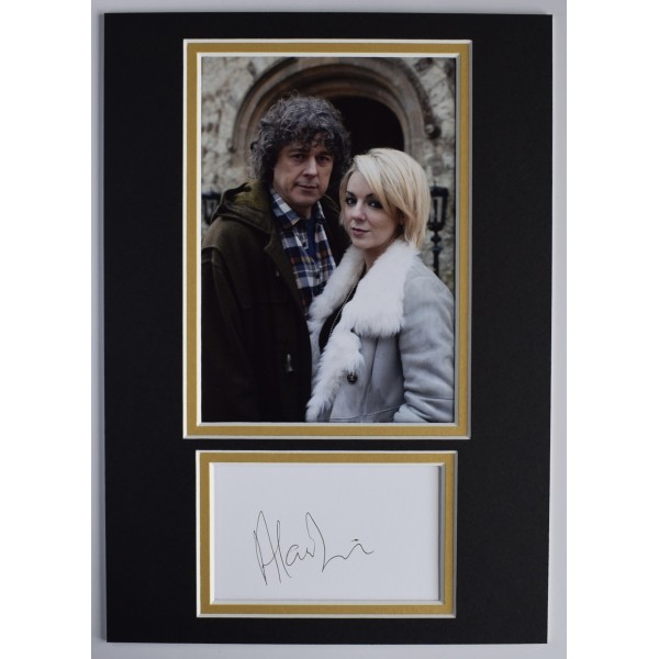 Alan Davies Signed Autograph A4 photo display TV Jonathan Creek COA AFTAL Perfect Gift Memorabilia	