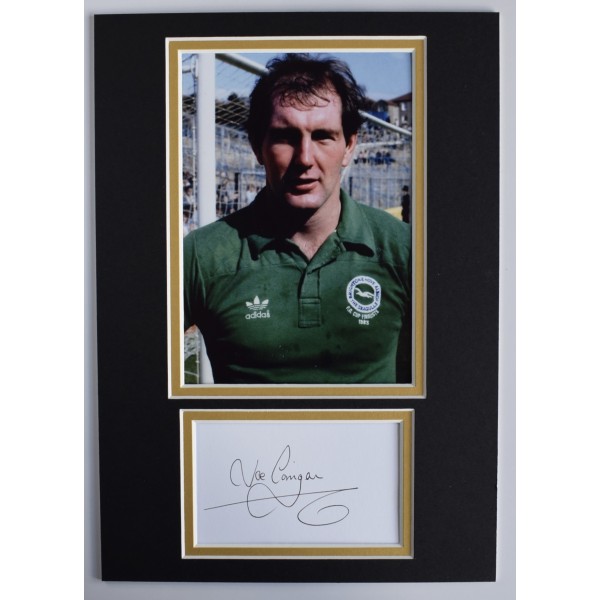 Joe Corrigan Signed Autograph A4 photo display Man City Football COA AFTAL Perfect Gift Memorabilia		