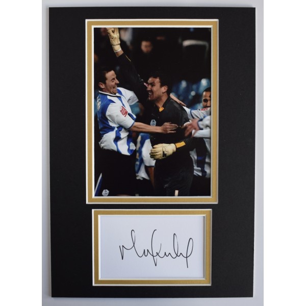 Mark Crossley Signed Autograph A4 photo display Sheffield Wednesday Football COA AFTAL Perfect Gift Memorabilia		