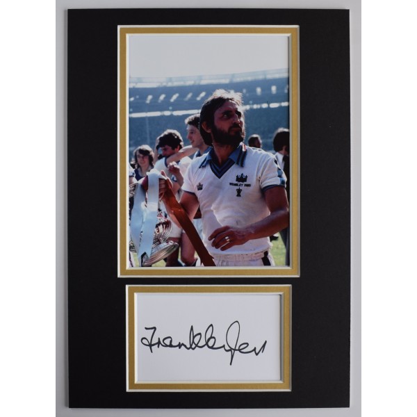 Frank Lampard Sr Signed Autograph A4 photo display West Ham Utd Football AFTAL Perfect Gift Memorabilia		