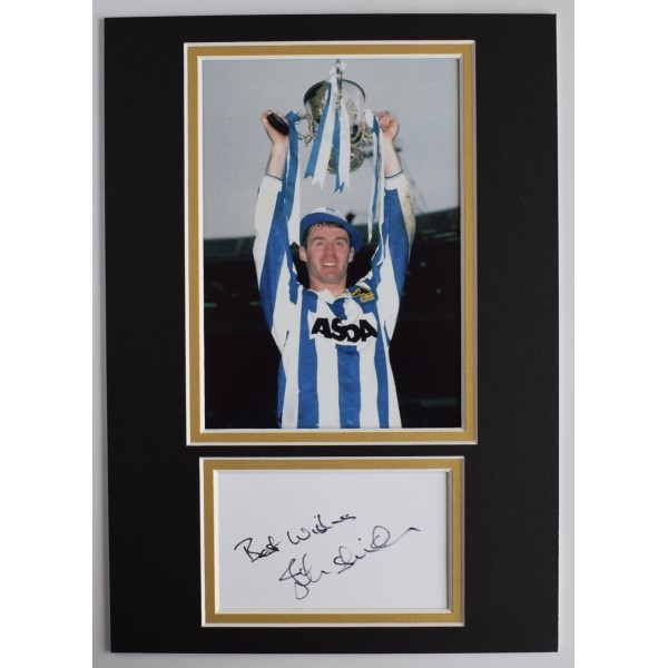 John Sheridan Signed Autograph A4 photo display Sheffield Wednesday COA AFTAL Perfect Gift Memorabilia		