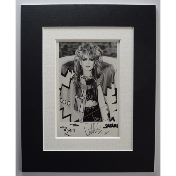 Toyah Willcox Signed Autograph 10x8 photo display Music Its a Mystery COA AFTAL Perfect Gift Memorabilia	