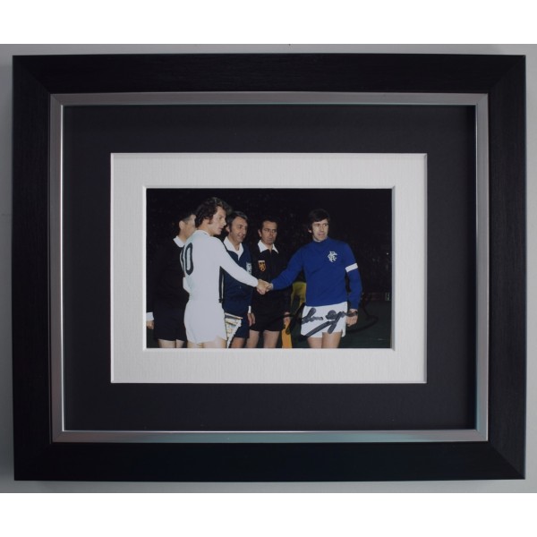 John Greig Signed 10x8 Autograph Photo Display Rangers Football  Framed AFTAL Perfect Gift Memorabilia		