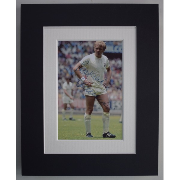 Francis Lee Signed 10x8 Autograph Photo Display England Football COA AFTAL Perfect Gift Memorabilia		