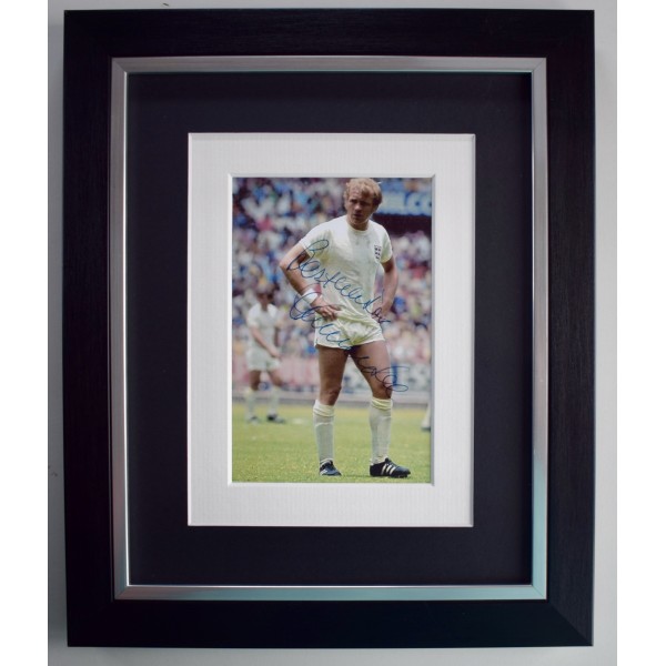 Francis Lee Signed A4 Autograph Photo Display England Football Framed COA AFTAL Perfect Gift Memorabilia		