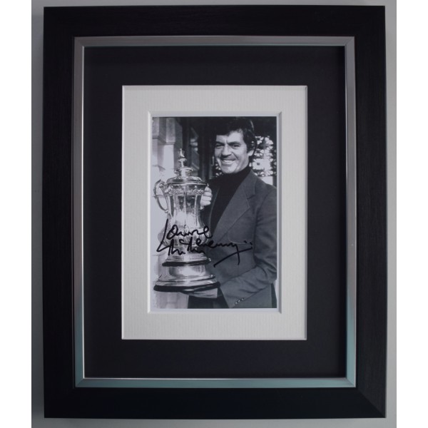 Lawrie McMenemy Signed A4 Autograph Photo Display Southampton Football Framed COA AFTAL