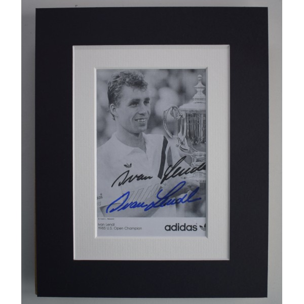 Ivan Lendl Signed 10x8 Autograph Photo Display Tennis Wimbledon Sport COA AFTAL Perfect Gift Memorabilia		