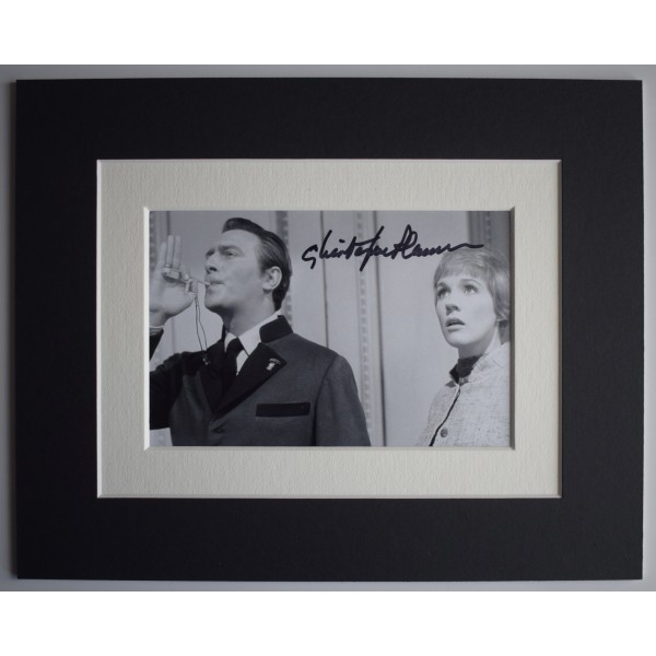 Christopher Plummer Signed Autograph 10x8 photo display Film Sound of Music COA AFTAL Perfect Gift Memorabilia	