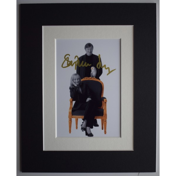 Stephen Fry Signed Autograph 10x8 photo display Harry Potter JK Rowling Book COA AFTAL Perfect Gift Memorabilia	
