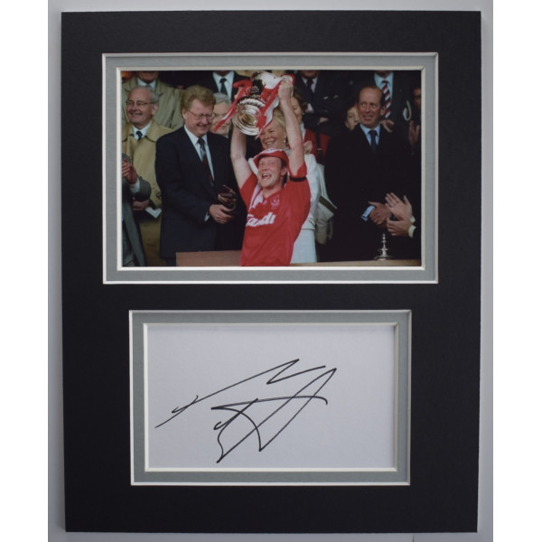 Mark Wright Signed Autograph 10x8 photo display Liverpool Football COA AFTAL Perfect Gift Memorabilia		